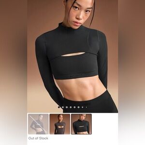 SKIMS X Nike Vintage Seamless Long-Sleeve Shrug